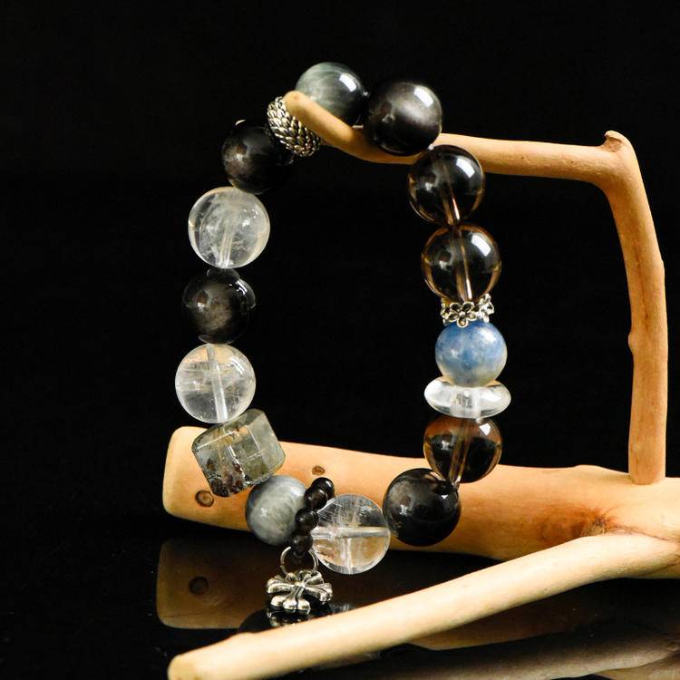 Obsidian Bracelet for Protection & Deep Power | Mars in 8th House