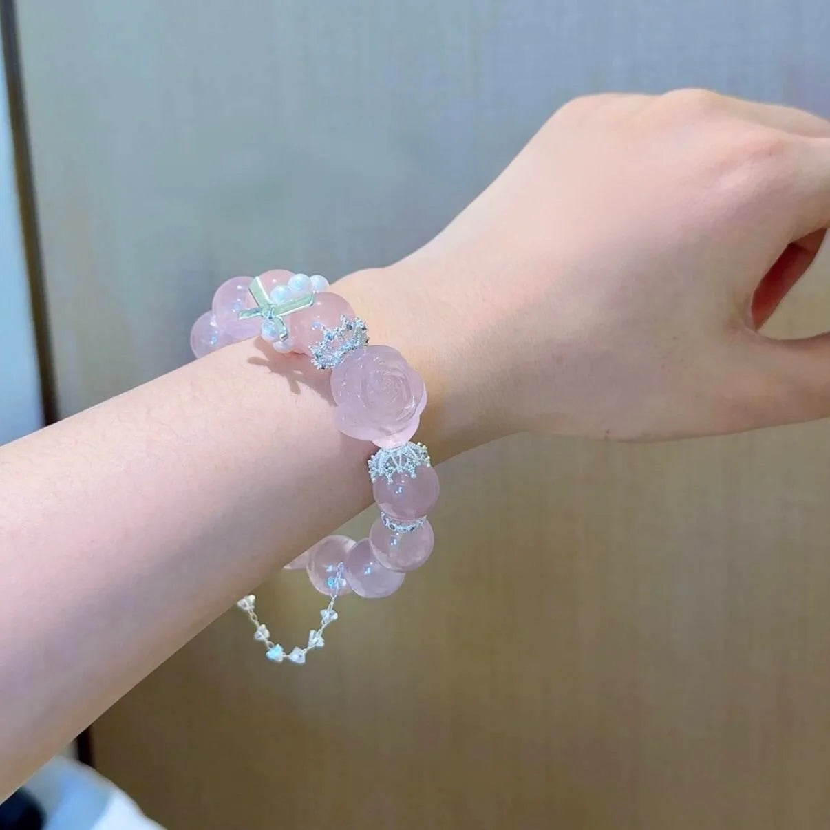 Rose Quartz Bracelet for Beauty & Self-Love | Venus in 1st House