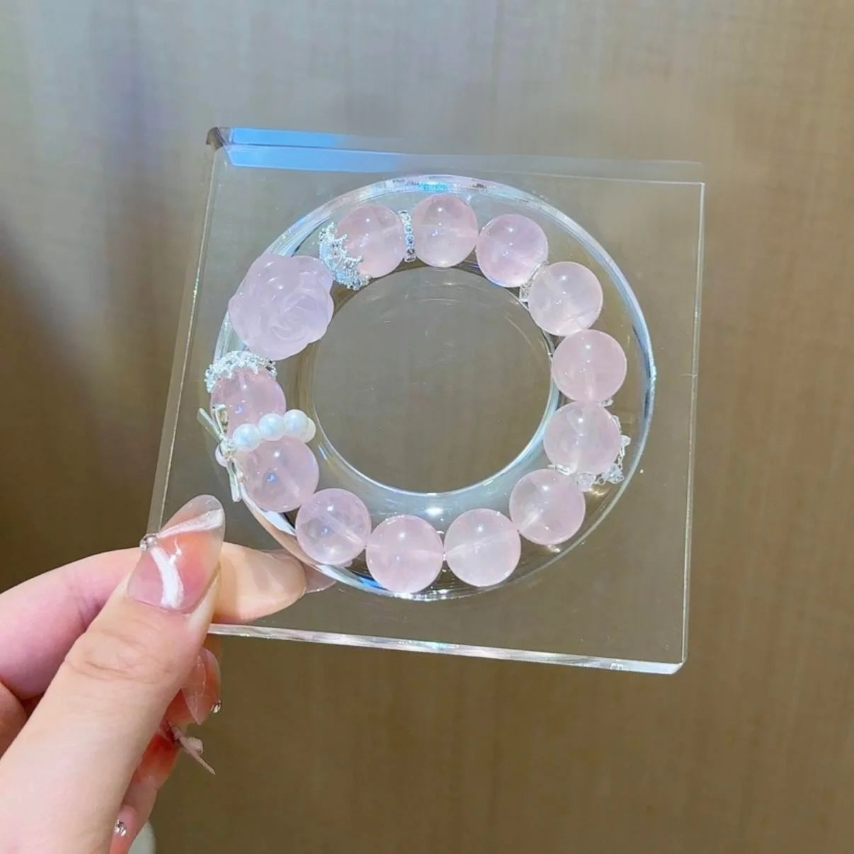 Rose Quartz Bracelet for Beauty & Self-Love | Venus in 1st House