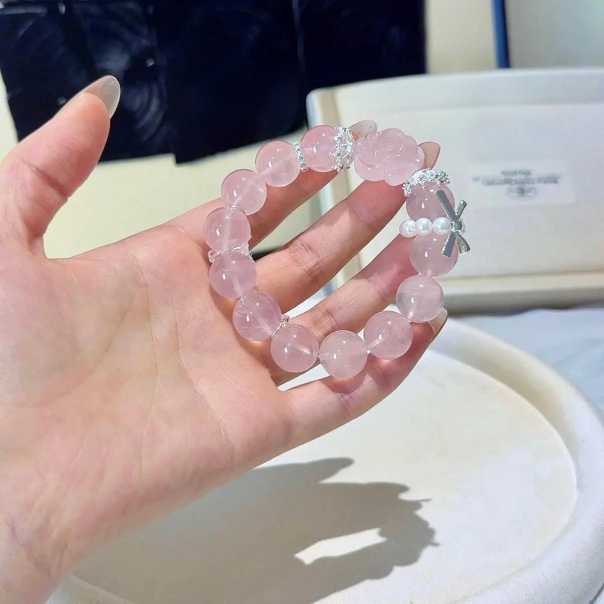 Rose Quartz Bracelet for Beauty & Self-Love | Venus in 1st House