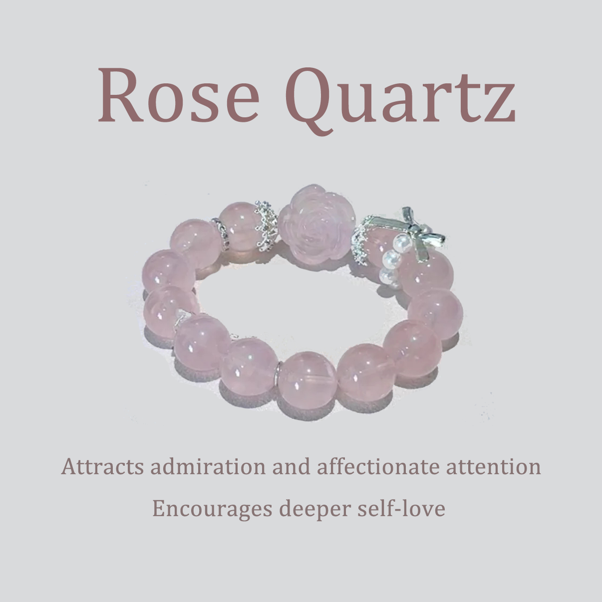 Rose Quartz Bracelet for Beauty & Self-Love | Venus in 1st House