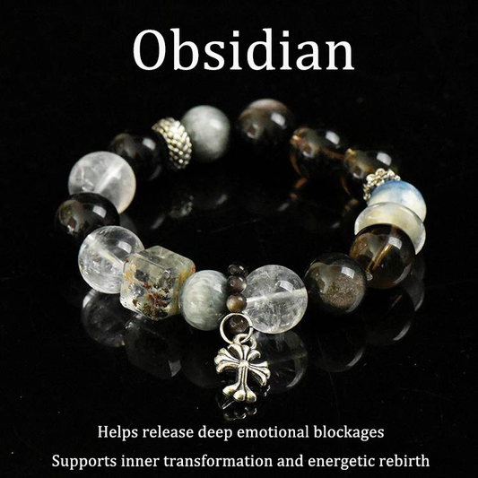 Obsidian Bracelet for Protection & Deep Power | Mars in 8th House